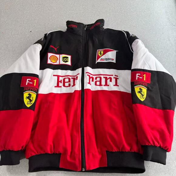 Premium Vintage Racing Team Jacket: Racing Enthusiast Jacket - Full Embroidery - Picture 1 of 4